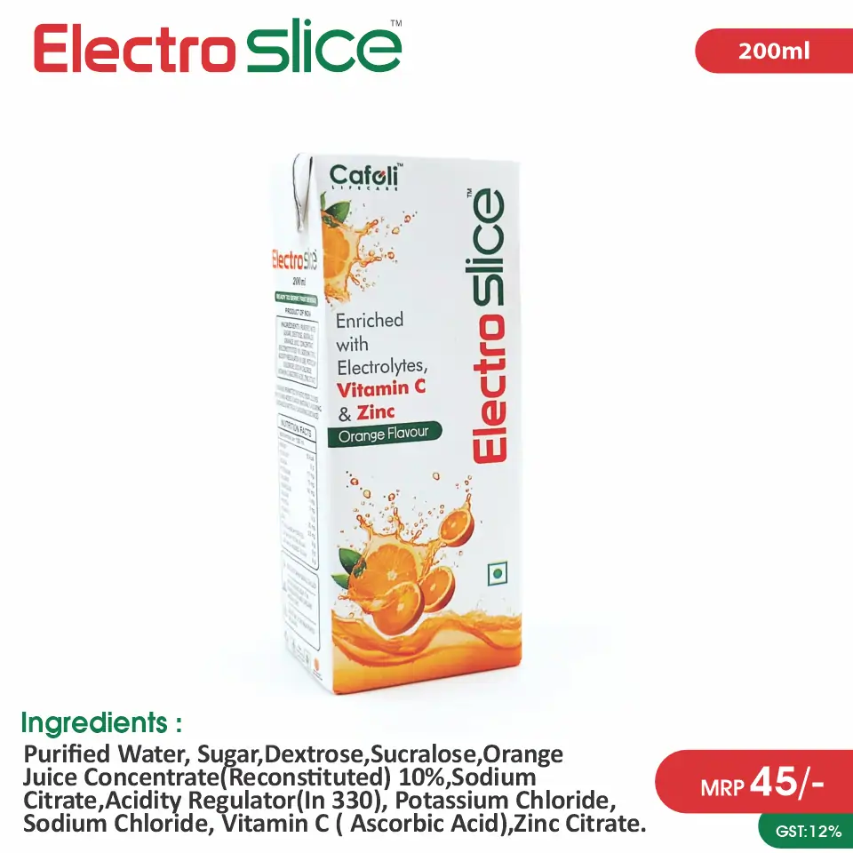 ORS - Orange Flavour Tetra Pack at Best Price in PCD Pharma Franchise for Oral Rehydration and Electrolyte Balance.